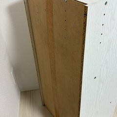 カラーボックス3段　扉付きの画像