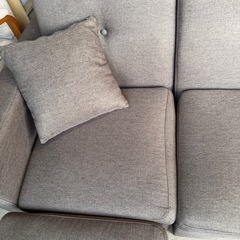 ニトリ　ソファ　コンパクトポケットコイル　カウチソファの画像