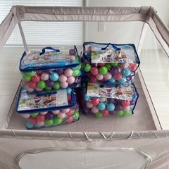 ボール付き👶ベビーサークル🤍ボールプールの画像
