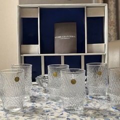 新品！レトロな！灰皿付きタンブラーセットの画像