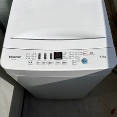 美品洗濯機　4.5キロ　2020年製の画像