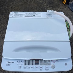 Hisense HW-55E2W 5.5kg2023年製　
通電確認済み　 洗濯機 6-50の画像