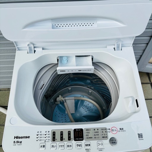 直接引き取り大歓迎⭐︎大阪府下又は近郊は配送設置込み? Hisense 5.5kg 全自動洗濯機 HW-T55H◇2023年製/YMJ