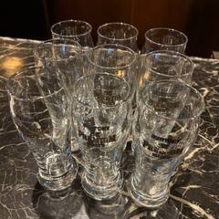 グラス②　ビールグラス　プレミアムモルツ　９個の画像