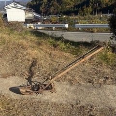【 中古レトロ】手押し水田除草機アンティーク
の画像