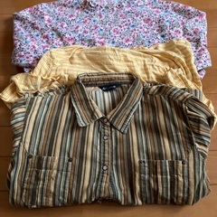 差し上げます！フリース、スカート、シャツ、リブニット肌着の画像