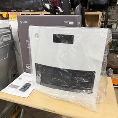 ④【展示未使用品‼️】クワッズ 自動ルーバー セラミックヒーター ムービングヒート 電気ファンヒーター  省エネ 大風量 暖房器具 リモコン付き ホワイト♪ の画像