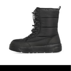 ブラック スノーブーツ 防水 防寒 ウィンターブーツ 冬用　子供靴　ブーツ　防滑　ガラス配合　幅広　３Eの画像