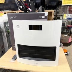 ⑤【超美品‼️】クワッズ 自動ルーバー セラミックヒーター ムービングヒート 電気ファンヒーター  省エネ 大風量 暖房器具 リモコン付き 取扱説明書欠品 ホワイト♪ の画像