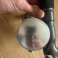 ジギング用釣り竿とリールの画像