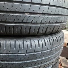 155/65/14 バリ山タイヤ　ダンロップ　
車検用　転がし用の画像