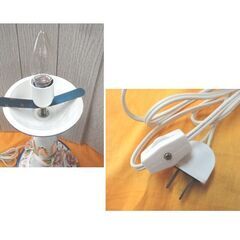 アンティーク フロアライト ロココ調 陶器 高さ65㎝ スタンドライト ガラス 薔薇 西岡店の画像