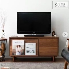 【12/22までに引き取りに来ていただける方限定】コンパクトテレビボード Eris (エリス)  テレビ台の画像