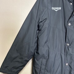 フード付きベンチコート黒　140cm  
の画像