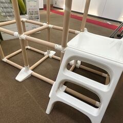 【ほぼ未使用】室内用すべり台＋ジャングルジム風遊具／組み替え可の画像