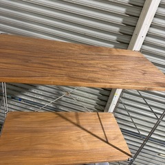 無印 スチールユニットシェルフ・スチール棚・オークセットの画像