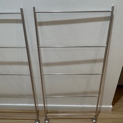 無印良品 ステンレスユニットシェルフ 追加用帆立 小　3点セット の画像