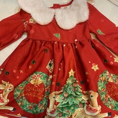 クリスマス　服　ワンピース　子供　ドレス　の画像