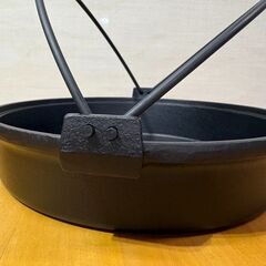 すき焼き鍋 すき鍋 鉄製 ニコー 28cm つる付き 鉄器 鉄鋳物 未使用品の画像