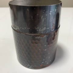  銅製 茶筒【D36】の画像