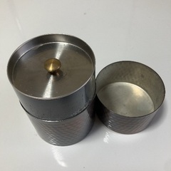  銅製 茶筒【D36】の画像
