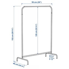 ハンガーラック　IKEA ホワイトの画像