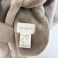PINKY&DIANNE フード付きロングコート 38サイズ グレーの画像