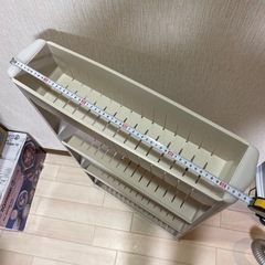 簡単組立 すきま収納 3段 ワゴン 隙間収納 キャスター付き 収納ラック 洗濯機横 キッチンラック 調味料棚 スリムワゴン 台所 リビング 洗面所 薄型 省スペース中古の画像