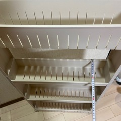 簡単組立 すきま収納 3段 ワゴン 隙間収納 キャスター付き 収納ラック 洗濯機横 キッチンラック 調味料棚 スリムワゴン 台所 リビング 洗面所 薄型 省スペース中古の画像