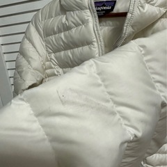 PATAGONIA パタゴニア ホワイトダウンジャケット フード付きの画像