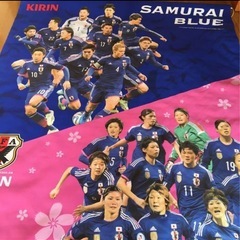 サッカー日本代表　タペストリー？の画像