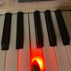 CASIO光ナビゲーション電子キーボード LK-115 電子ピアノ　子ども用　光る鍵盤の画像