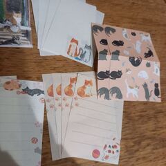 ⚠️0円出品⚠️お手紙セットいろいろ(猫柄)の画像