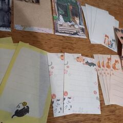 ⚠️0円出品⚠️お手紙セットいろいろ(猫柄)の画像