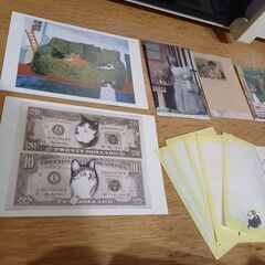 ⚠️0円出品⚠️お手紙セットいろいろ(猫柄)の画像