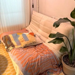 【金額交渉可能】海外製ソファ ホワイト  の画像