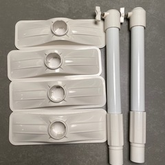 家具転倒防止突っ張り棒 ホワイト 取付高さ35~50cm REQ-35 平安伸銅工業の画像