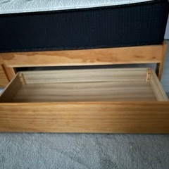 【12/22までのお渡し限定】シングルベッド（ベッドフレーム+ マットレス）の画像