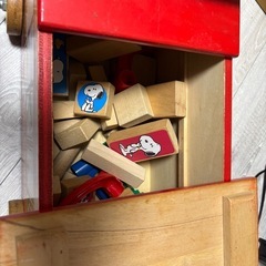 スヌーピー積み木木の箱付きの画像