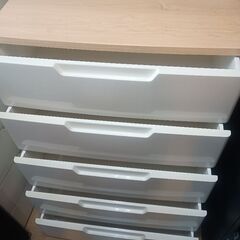 アイリスオーヤマ　ウッドトップチェスト　収納　タンスの画像