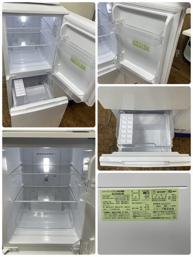 R247 ☀️ 生活家電3点セット SHARP 冷蔵庫・洗濯機・電子レンジ ⭐動作確認済⭐クリーニング済