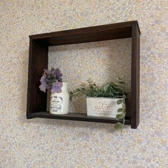 ウォールシェルフ　アンティークの画像