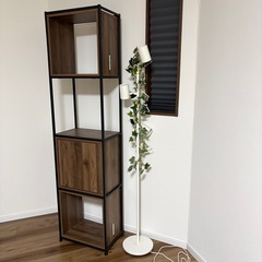 ニトリ　アイロンx木製シェルフ　棚入れ替え可能　Nシェルフの画像