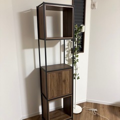 ニトリ　アイロンx木製シェルフ　棚入れ替え可能　Nシェルフの画像