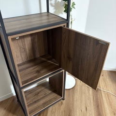ニトリ　アイロンx木製シェルフ　棚入れ替え可能　Nシェルフの画像