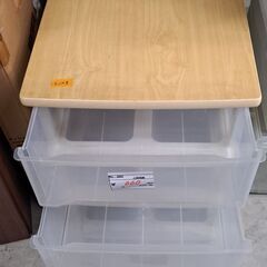 リサイクルショップどりーむ天保山店　No5203　 三段収納　衣類収納　木天板で頑丈🎵　オススメ🎵の画像