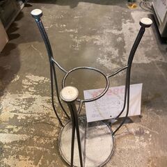 アンティーク調 フラワースタンドサイドテーブルの画像