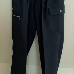 作業服裏綿アイトス新品カーゴパンツネイビーの画像