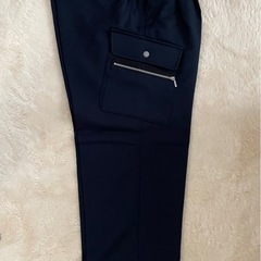 作業服裏綿アイトス新品カーゴパンツネイビーの画像