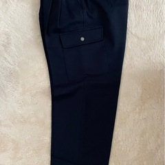 作業服裏綿アイトス新品カーゴパンツネイビーの画像